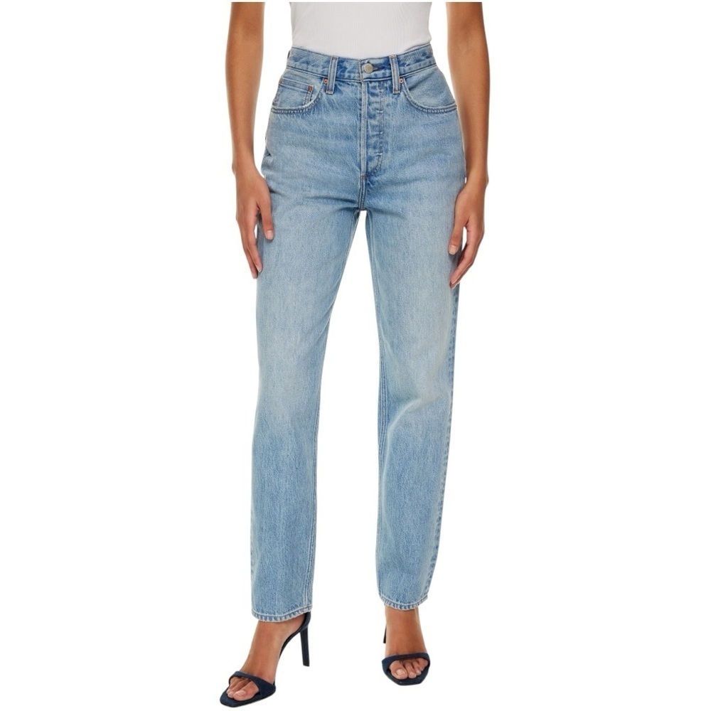 Aritzia Denim Forum The 90s Boyfriend High Loose 30L Light Wash Size 26